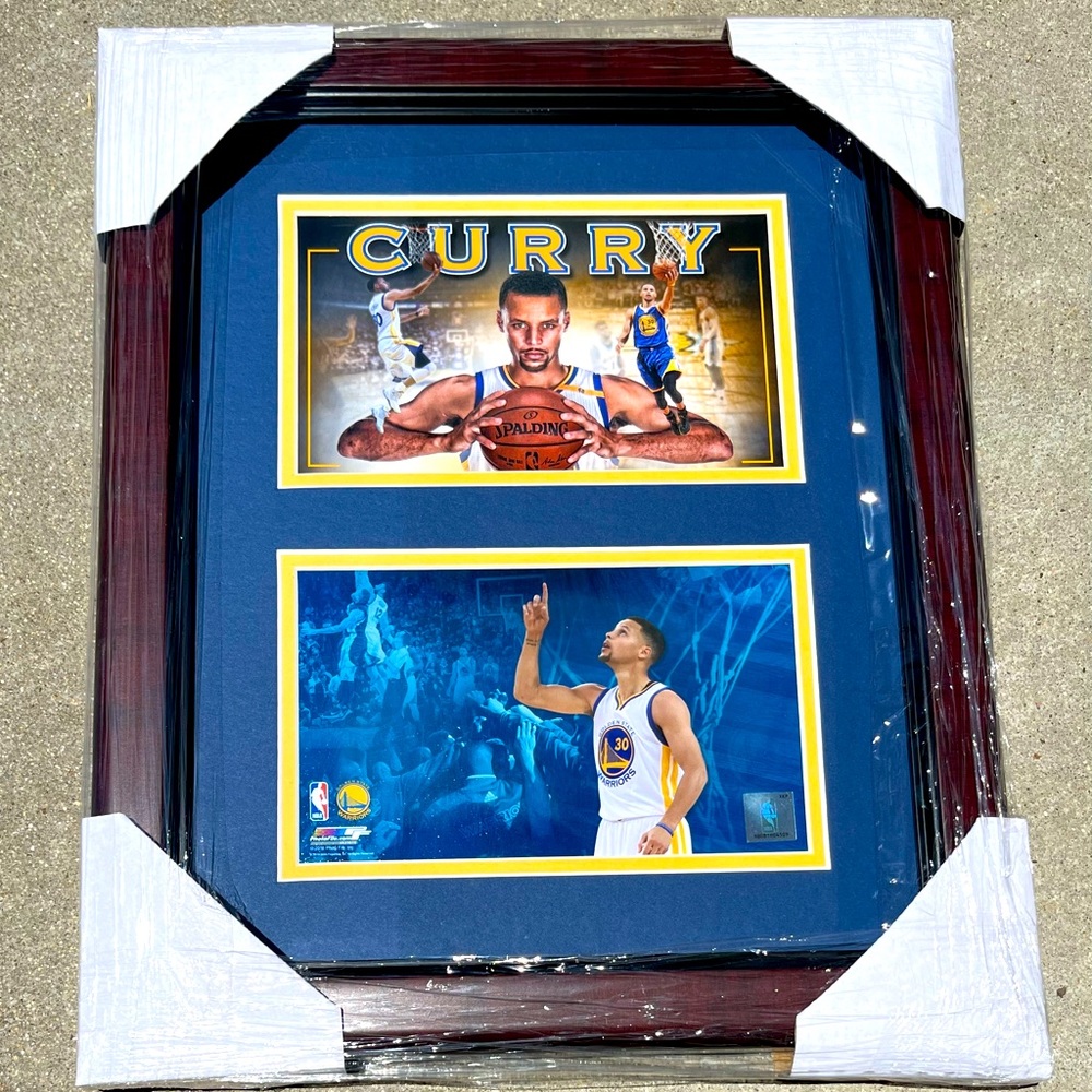 Steph Curry 13-1/2 x 16-1/2 Framed MVP